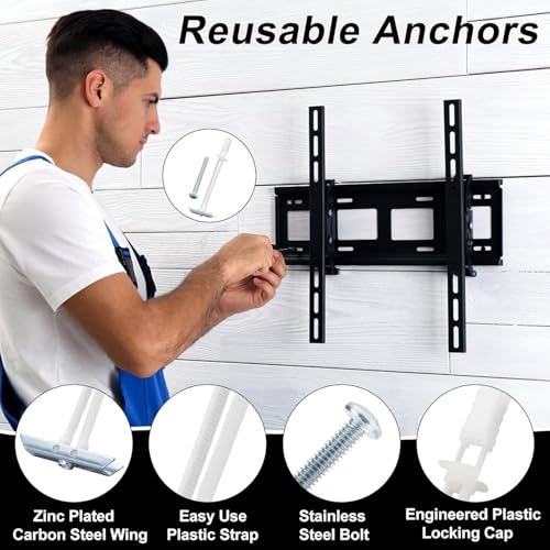 Heavy Duty Drywall Anchor Bolts with 1/4"-20 Fastener Suitable for TV Mounting Hollow Wall Anchor Bolt Screw Kit Supports Up to 270 lbs Each on 1/2 Inch Drywall Pack of 50 - size: 1/4"-20：Pack of 50