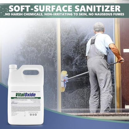 Vital Oxide Disinfectant, Deodorizer, Cleaner, Food-Contact Sanitizer, Virucide – (EPA registration #82972-1) – Kills Mold & Mildew, Eliminates Odors -1 Gallon - size: 128 Fl Oz (Pack of 1)