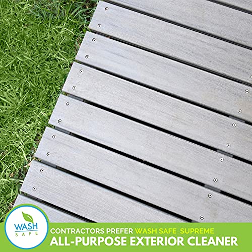 Wash Safe™ SPRAY & CLEAN Commercial-Strength Composite Deck Cleaner | Remove Black Stains | Cleans Up to 1,500 sq. ft. | Deep Set Cleaning, 1 Gal.