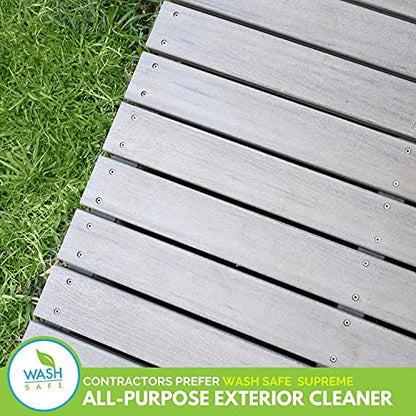 Wash Safe™ SPRAY & CLEAN Commercial-Strength Composite Deck Cleaner | Remove Black Stains | Cleans Up to 1,500 sq. ft. | Deep Set Cleaning, 1 Gal.