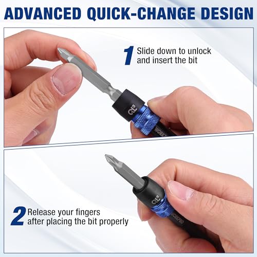 WORKPRO 2-Piece 3" Drill Screwdriver Bit Holder for Impact Driver Bits - style: 3"+3"