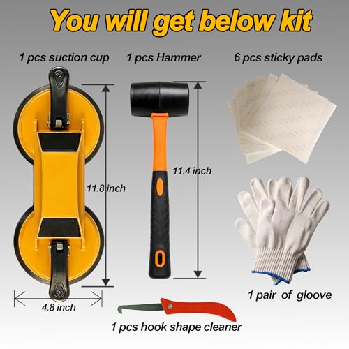 Floor Gap Suction Cup Tool for Wood, Hardwood, Vinyl, Laminate, Lvp Floor
