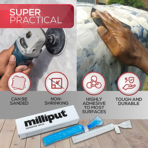 Milliput Superfine White Epoxy Putty 10 Pc Kit - Ceramic & Porcelain Repair