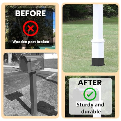1 Pcs 22-inch 6"x 6" Fence Post Anchor Ground Spike(Internal 5.6"x5.6") - size: 1, style: 6"x 6"