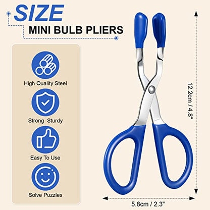Minatee Mini Light Bulb Pliers Removal Tool for Halogen Bulbs, Blue - color: Blue