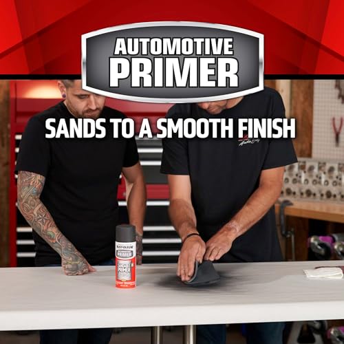 Rust-Oleum 260737 Automotive Sandable Primer Spray, 12 oz, White - color: White, size: 12 fl oz (Pack of 1)