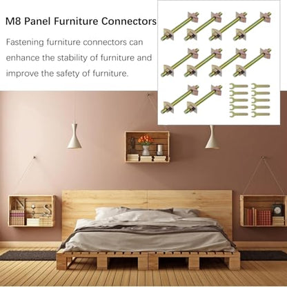 Semetall 10 Sets Countertop Connector Bolts