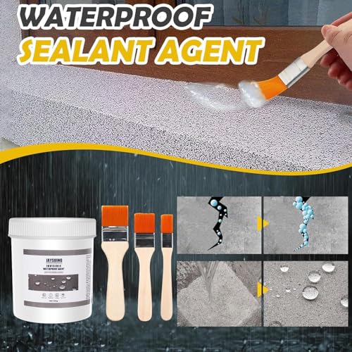 10.6 OZ (300g) Transparent Waterproof Coating,Super Strong Waterproof Anti-Leakage Agent,Waterproof Insulating Sealant,Invisible Waterproof Agent Roofs,Walls, Garden,Bathroom,Kitchen Indoor (1)