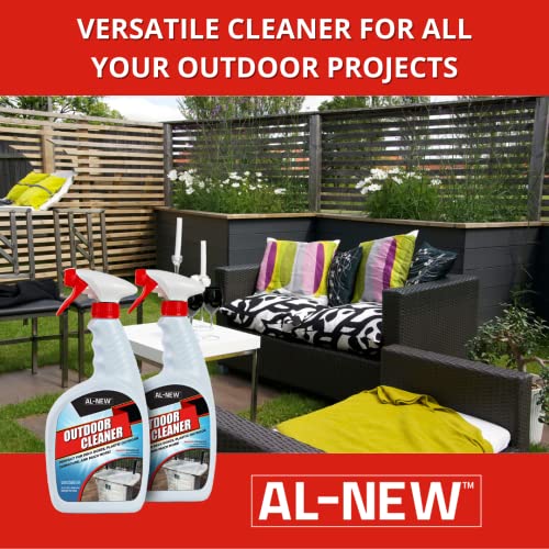 AL-NEW OUTDOOR CLEANER | Versatile Outdoor Cleaner for Deck Boxes, Plastic Outdoor Furniture, & More | Pack of 2 (32 oz.) - style: Multi-purpose Outdoor Cleaner 32oz (Pack of 2)