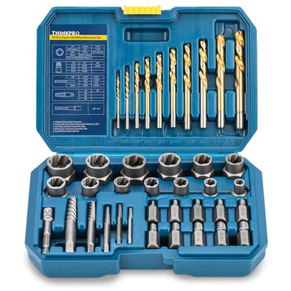 39Pcs Bolt Extractor Set and Drill Bit Kit - color: 39-pc