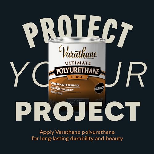 Varathane Premium Fast Dry Carbon Gray Wood Stain - color: Carbon Gray, size: 0.25 Quart (Pack of 1)