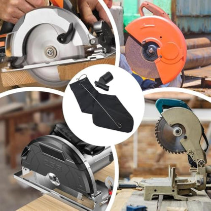 Table Saw Dust Collector Bag - Wired Adjustable, Lightweight Dust Bag, Wood - color: Round Bottom Air Outlet + Dust Bag + Wire