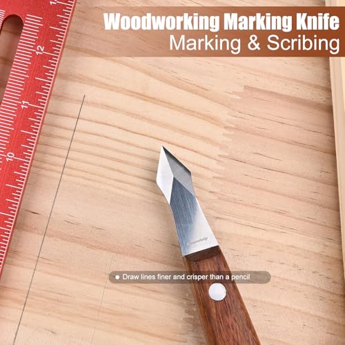 Marking Knife Woodworking, High-Carbon Steel Double Beveled Blade