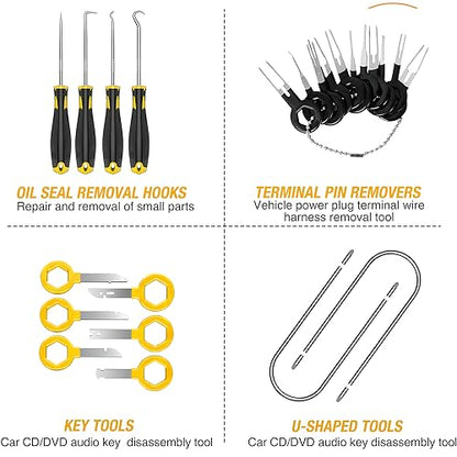 GOOACC 40Pcs Trim Removal Tool Yellow - color: Yellow