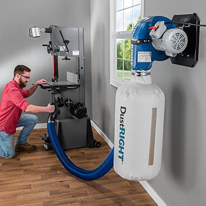 Rockler Dust Right 650 CFM Wall Mount Dust Collector for Woodworking Shops