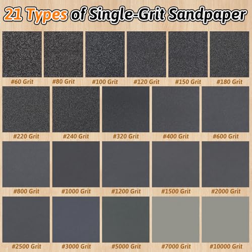 30 PCS Wet Dry Sandpaper 1200 Grit Sheets for Polishing & Finishing - color: 1200G, size: 9x3.6 Inch
