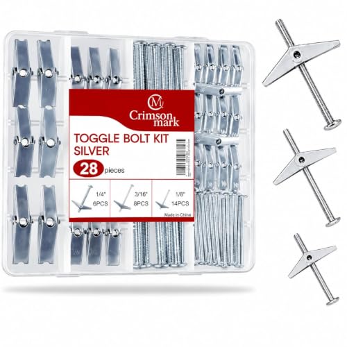 28 Pcs Toggle Bolts for Drywall, Heavy Duty Butterfly Wall Anchors