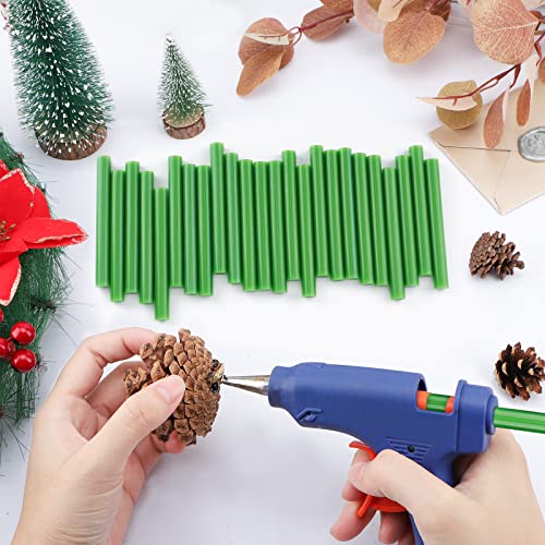 Green Hot Glue Sticks Full Size, 36 Pack Sealing Wax Sticks for Stamp Seals Crafting DIY Art Gluing Project Car Dent Repair Sealing, 4" Long x 0.43" Dia - color: Green, size: Full Size(0.43x4")