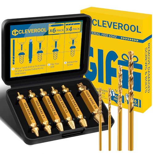 10 PCS Damaged Screw Extractor Set - size: 10 Pieces