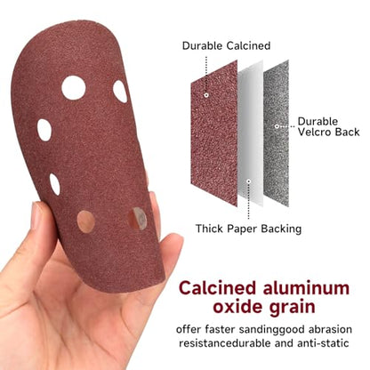 100PCS 5 Inch Sanding Discs 320 Grit Sandpaper for Orbital Sander - style: Aluminum oxide
