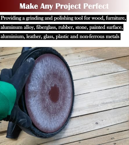 50 Pack 7 Inch 150 Grit Hook-and-Loop Sanding Discs Sandpaper -7" Aluminum Oxide Sander Paper Grinding Polishing for Random Orbit Drywall Sander - style: 150 Grit