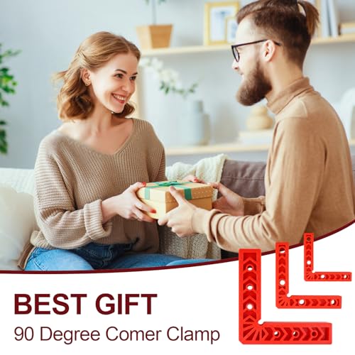 90 Degree Clamp Set for Woodworking, Frames, Cabinets & Boxes, 3/4/6 Inch