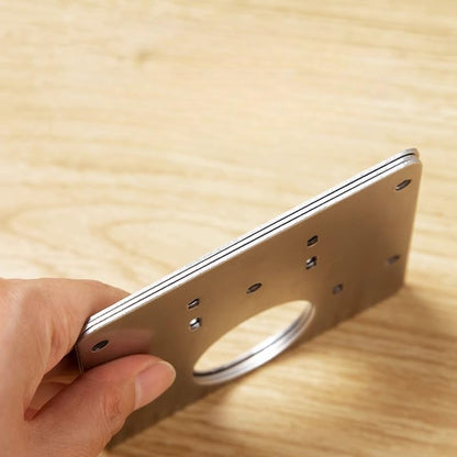 2Sets Stainless Steel Hinge Repair Plates with Screws Cabinet Door Hardware