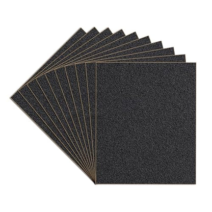 10-Sheets 100 Grit Sandpaper, 9 x 11 Inch Wet Dry Sand Paper Assortment Pack, Silicon Carbide Abrasive Sanding Sheets for Automotive Car Paint Metal Wood Furniture Crafts Polishing - size: 9x11 inch, style: 100Grit 10 Pcs