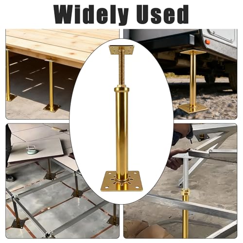 6 PCS House Floor Jacks Post Pole for Leveling, 12" - 16.5" Height Range, 6 ton Min and Max Height Capacity, House Floor Jacks Post Pole for Leveling