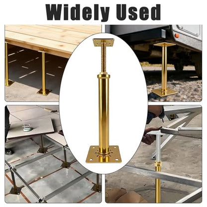 6 PCS House Floor Jacks Post Pole for Leveling, 12" - 16.5" Height Range, 6 ton Min and Max Height Capacity, House Floor Jacks Post Pole for Leveling