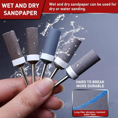 40PCS Sanding Sticks,180 Grit Sanding Drums for Dremel Rotary Tool - style: 180 Grit 40 Pcs