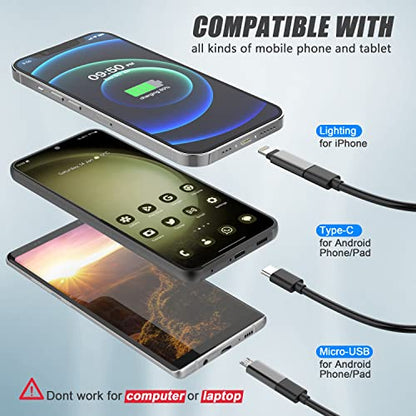 1920P Endoscope Snake Inspection Camera, Type C Borescope, Scope Camera with 8 LED Lights for Android and iOS Smartphone, iPhone, iPad, Samsung (16.5 FT/5M)