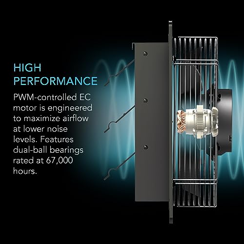 AC Infinity AIRLIFT T12 Shutter Exhaust Fan 12" with Environment Controller - size: 12-Inch, Smart Controller