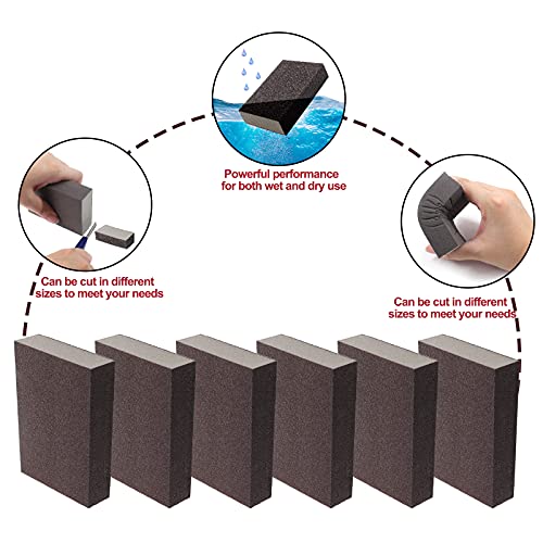 12Pcs 180 Grit Fine Sanding Block - size: 180 Grit(Fine)