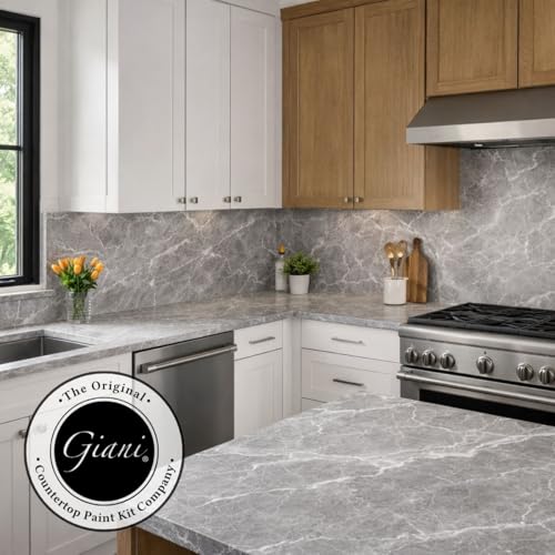 Giani Marble Easy Epoxy Countertop Paint Kit (Emperador Grey) - color: Emperador Grey