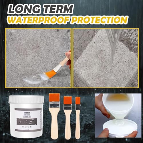 10.6 OZ (300g) Transparent Waterproof Coating,Super Strong Waterproof Anti-Leakage Agent,Waterproof Insulating Sealant,Invisible Waterproof Agent Roofs,Walls, Garden,Bathroom,Kitchen Indoor (1)