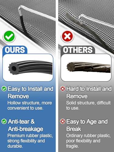 MEWTOGO 3 in 1 Screen Repair Kit, Window Screen Replacement Tools - size: 0.14in x 32.8ft