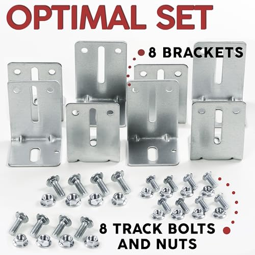 Garage Door Reinforcement Bracket - Garage Door Track Jamb Bracket J6, 8 Pack