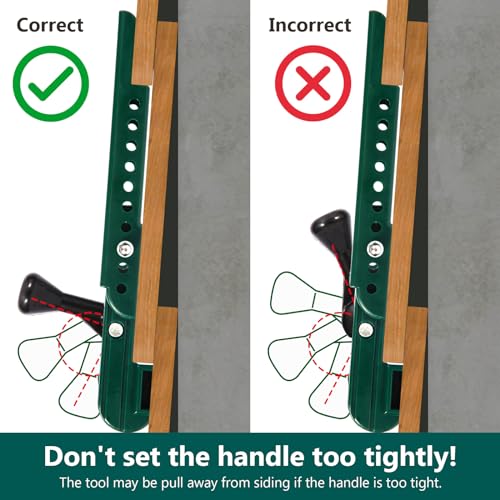 Siding Installation Tools Compatible with 7/16 inch Fiber Cement siding, Siding Tools Lap Siding Gauge with Adjustable Reveals(4-8 inch), 2 Pack