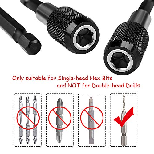 Saiper 1/4 Inch Hex Shank Magnetic Screwdriver Bit Holder 2", 4", 6"