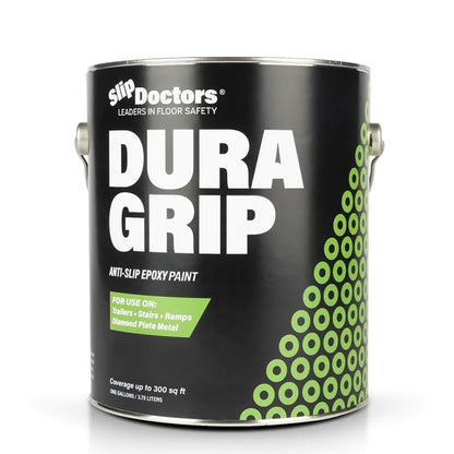Dura Grip Anti-Slip Paint for Concrete, Wood, Tile and Metal – Non-Skid Coating for Floor, Decking and Ramps – Gallon (Light Gray) - color: Light Gray