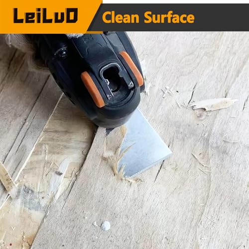 LEILUO 10Pcs Oscillating Tool Scraper Blades, Multi Tool Scraper Blade Set
