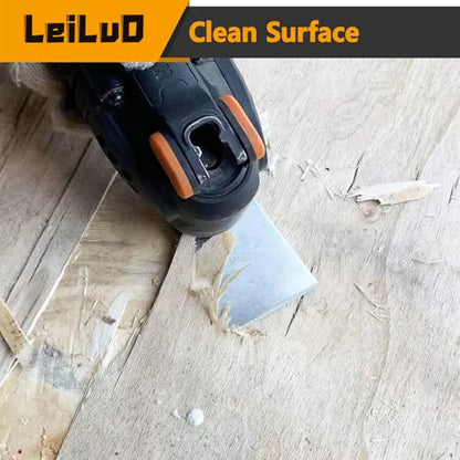 LEILUO 10Pcs Oscillating Tool Scraper Blades, Multi Tool Scraper Blade Set