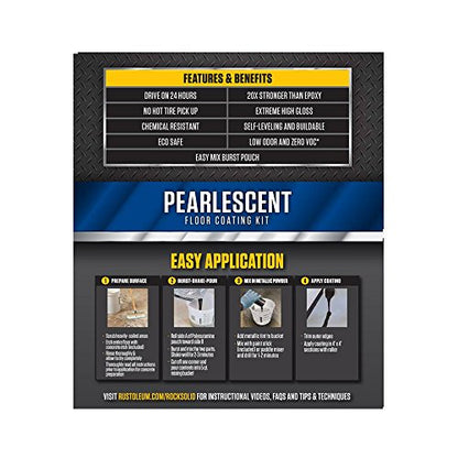 Rust-Oleum RockSolid Pearlescent Pearl Black Floor Coating - color: Pearl Black