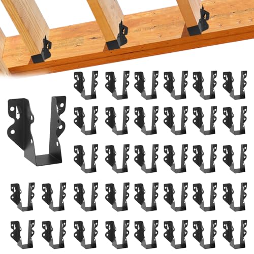 36 Pcs 2"x 4" Joist Hanger|Q235B Steel Face Mount Joist Hangers - size: 36 Pcs, style: 2"x 4"