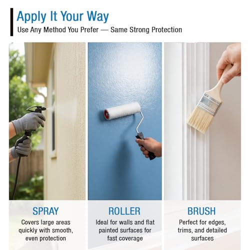Rain Guard Water Sealers SP-9001 Paint Sealer Concentrate Makes 1 Gallon - Clear Semi-Satin Finish - Water Repellent Protection for All Painted Surfaces - Water-Based Silane/Siloxane Acrylic - size: 32 fl oz (Makes 1 Gallon)