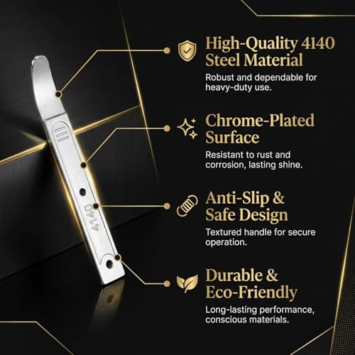 2PCS 4140 Steel Pry Bar Tool - 6.7 Inch Pry Bar Removal Tool, Pry Tool Pry Bar, Automotive Panel Removal Tool for Automotive Interior Panel Demolition Flooring Roofing