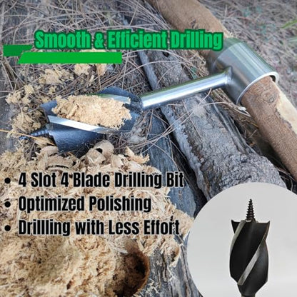 Bushcraft 1.5 inch Scotch Eye Hand Auger