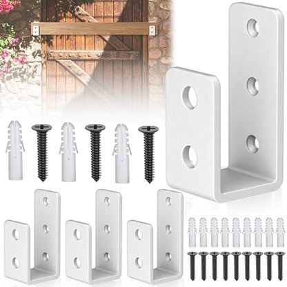2x4 Door Barricade Brackets, 3mm Door Reinforcement Security Brackets(4PCS) - size: 3mm 4PCS