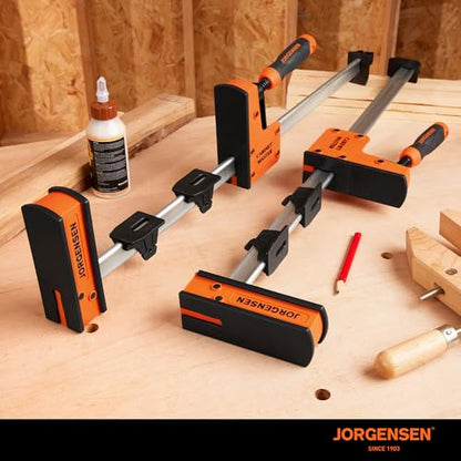 JORGENSEN 50-Inch Parallel Bar Clamps, 2-Pack Cabinet Master Bar Clamps - size: 50-Inch